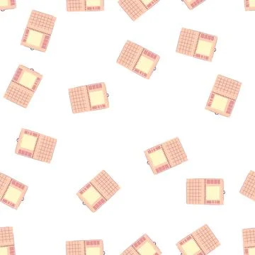 Pattern time office calendar cartoon vector イラスト素材
