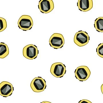 Pattern time stopwatch cartoon vector Illustrazione stock