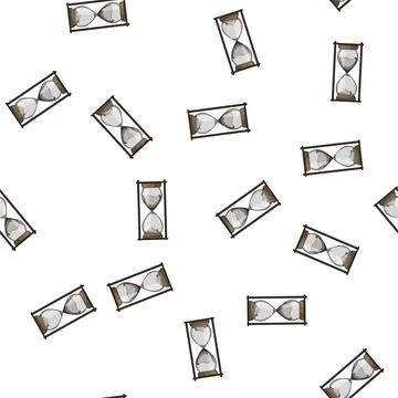 Pattern timer sandglass hourglass cartoon vector イラスト素材