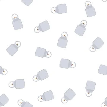 Pattern tin metal milk can cartoon vector Stock Illustration