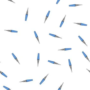 Pattern tip soldering iron cartoon vector Stock Illustration
