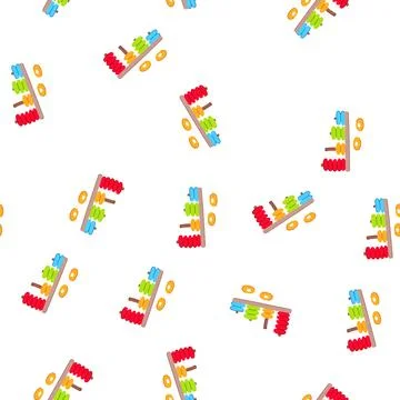 Pattern toddler shape sorter cartoon vector 库存插图