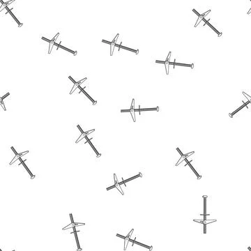 Pattern Toggle bolt for drywall installation and mounting Stock Illustration