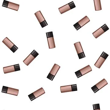 Pattern tone foundation cream cartoon vector Illustrazione stock