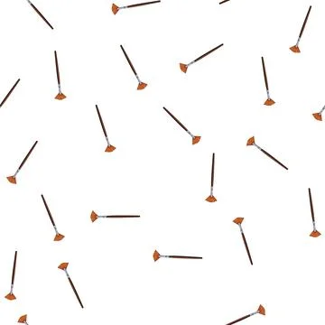 Pattern tool artist paint brush cartoon vector Stock Illustration