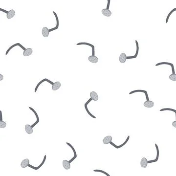 Pattern tool bent nail cartoon vector Stock Illustration