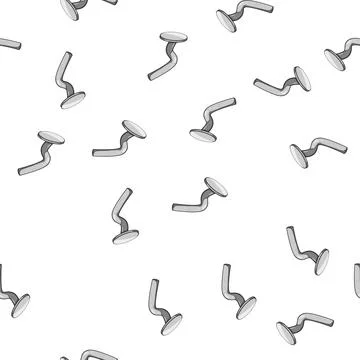 Pattern tool bent nail cartoon vector Stock Illustration
