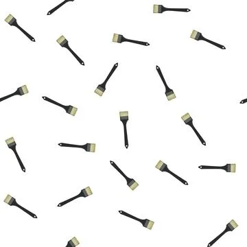Pattern tool brush paint cartoon vector Stock Illustration