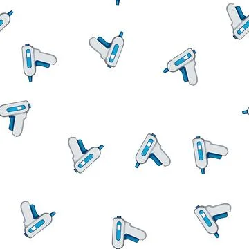 Pattern tool glue gun cartoon vector Stock Illustration