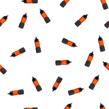 Pattern tool highlighter cartoon vector sign color Stock Illustration
