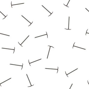Pattern tool ice axe cartoon vector Stock Illustration