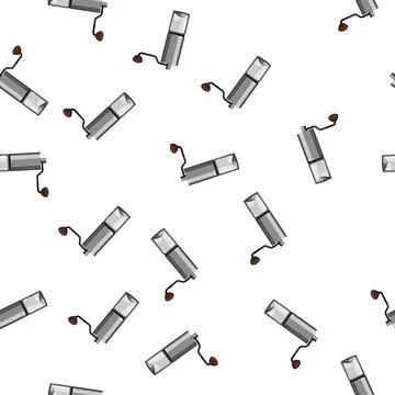 Pattern tool mill coffee grinder manual cartoon vector Stock Illustration