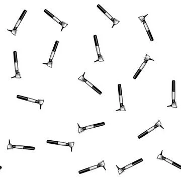 Pattern tool otoscope cartoon vector Stock Illustration
