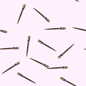 Pattern tool paint brush sketch hand drawn 스톡 일러스트