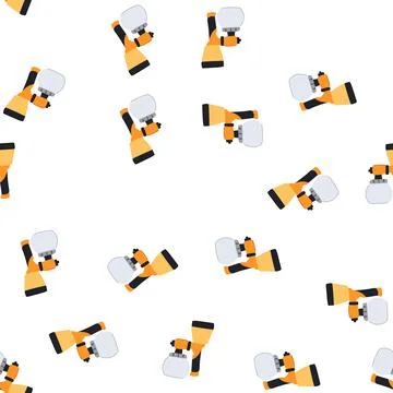 Pattern tool paint sprayer cartoon vector Stock Illustration