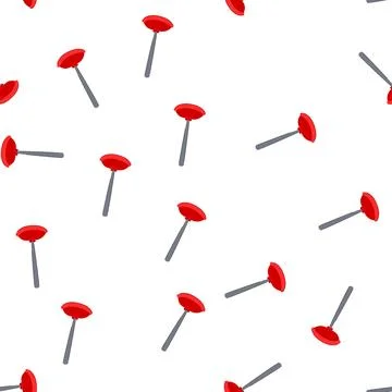 Pattern tool plunger cartoon vector Illustrazione stock