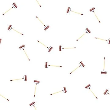 Pattern tool rake cartoon vector Illustrazione stock