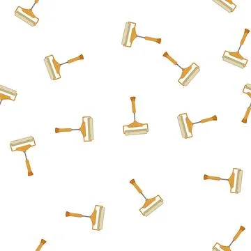 Pattern tool roller paint cartoon vector イラスト素材