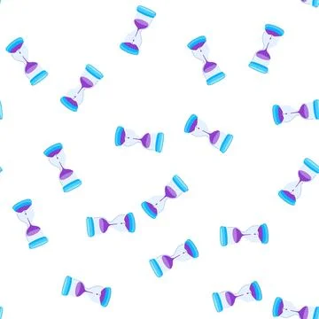 Pattern tool sand timer kids cartoon vector Stockillustratie