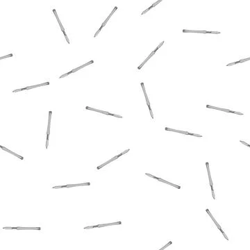 Pattern tool scalpel surgery cartoon vector Stock Illustration