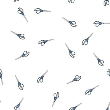 Pattern tool scissor cut cartoon vector Stock Illustration