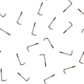 Pattern tool scythe cartoon vector Stock-Illustration