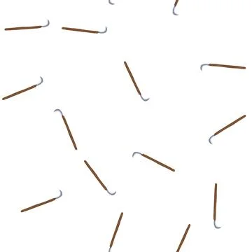 Pattern tool scythe cartoon vector Stockillustratie