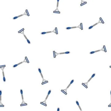 Pattern tool shaver cartoon vector Illustrazione stock
