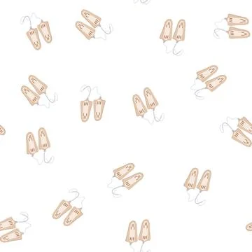 Pattern tool shoe dryer electric cartoon vector Stock Illustration