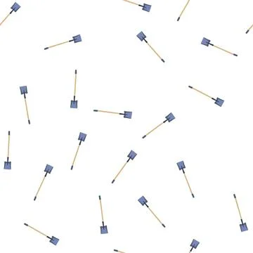 Pattern tool shovel cartoon vector 스톡 일러스트