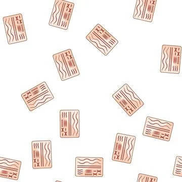 Pattern tool suture practice pad cartoon vector Stock Illustration