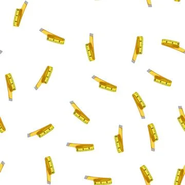 Pattern tool yellow measuring tape cartoon vector イラスト素材