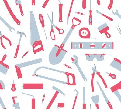 Pattern of Tools Stock Illustration
