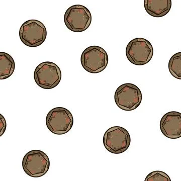 Pattern tools rusty screw head cartoon vector Illustrazione stock