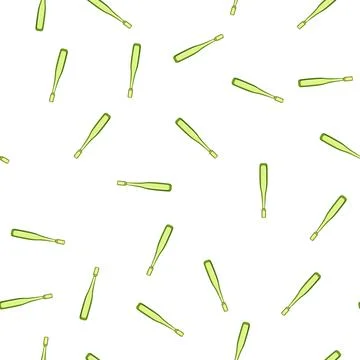 Pattern tooth kid toothbrush cartoon vector Stock Illustration