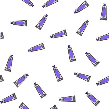 Pattern tooth toothpaste cartoon vector sign color Stock Illustration