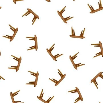 Pattern top wood table cartoon vector Illustrazione stock