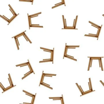 Pattern top wooden table cartoon vector Stock Illustration
