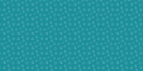 Pattern on the topic of prevention of coronavirus infection Illustrazione stock