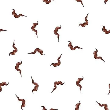 Pattern topping chocolate drip sause cartoon vector イラスト素材