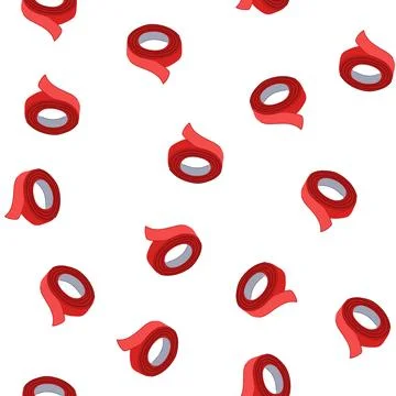 Pattern torn duct tape cartoon vector Illustrazione stock