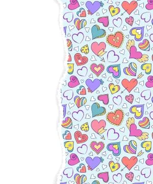 Pattern with torn paper. Stock Illustration