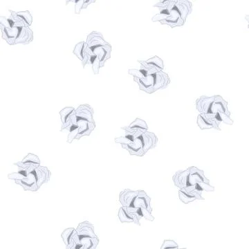 Pattern toss crumpled paper balls cartoon vector Ilustración de archivo