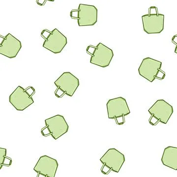 Pattern tote reusable grocery bag cartoon vector Stock Illustration
