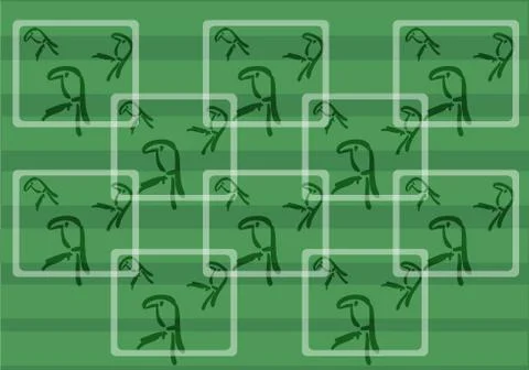 Pattern toucan Stock Illustration