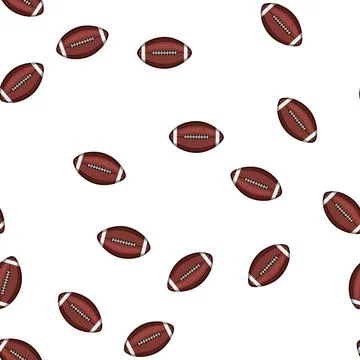 Pattern touchdown american football ball cartoon vector Stock Illustration