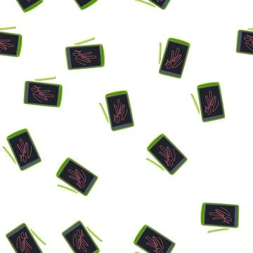 Pattern touchscreen digital handwriting pad cartoon vector Stockillustratie