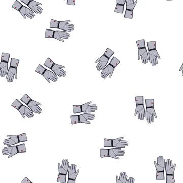Pattern touchscreen gloves heated cartoon vector 库存插图