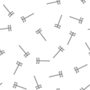 Pattern tower electric pylon cartoon vector Illustrazione stock
