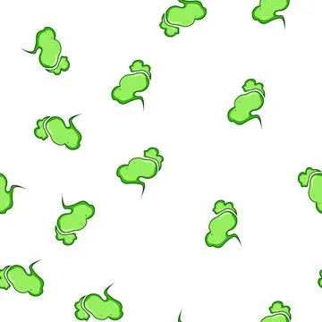 Pattern Toxic green gas cloud representing danger fumes イラスト素材